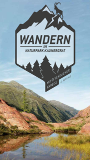 Deckblatt Wanderflyer Naturpark Kaunergrat